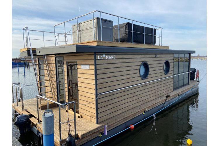 Hausboot Fjord Haven Mit Biosauna In Barth Exterior foto
